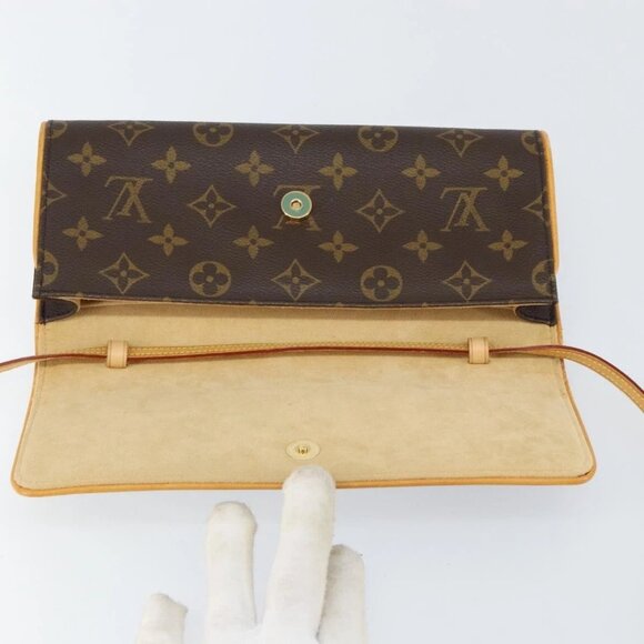 LOUIS VUITTON Monogram Pochette Twin GM Shoulder Bag M51852 LV Auth gh1026 - Picture 10 of 16